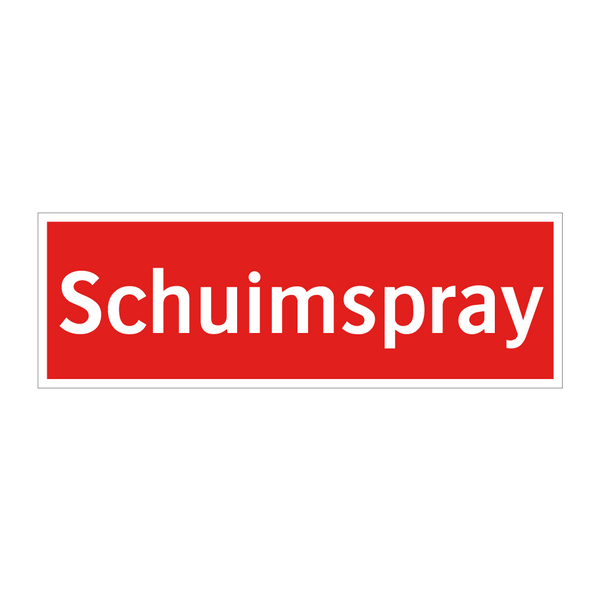 Schuimspray