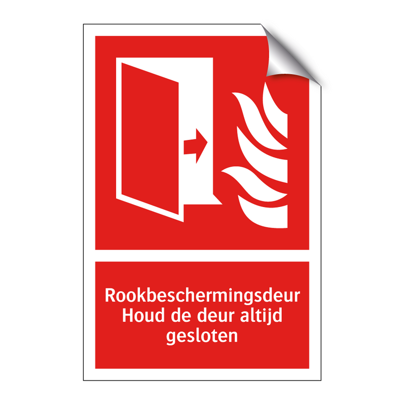 Rookbeschermingsdeur Houd de deur altijd gesloten