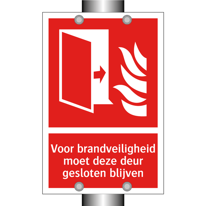 Voor brandveiligheid moet deze deur gesloten blijven