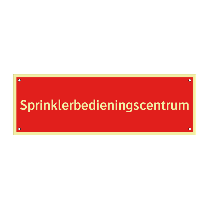 Sprinklerbedieningscentrum