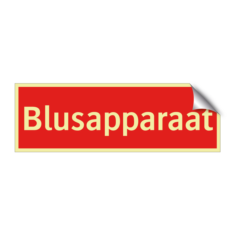 Blusapparaat