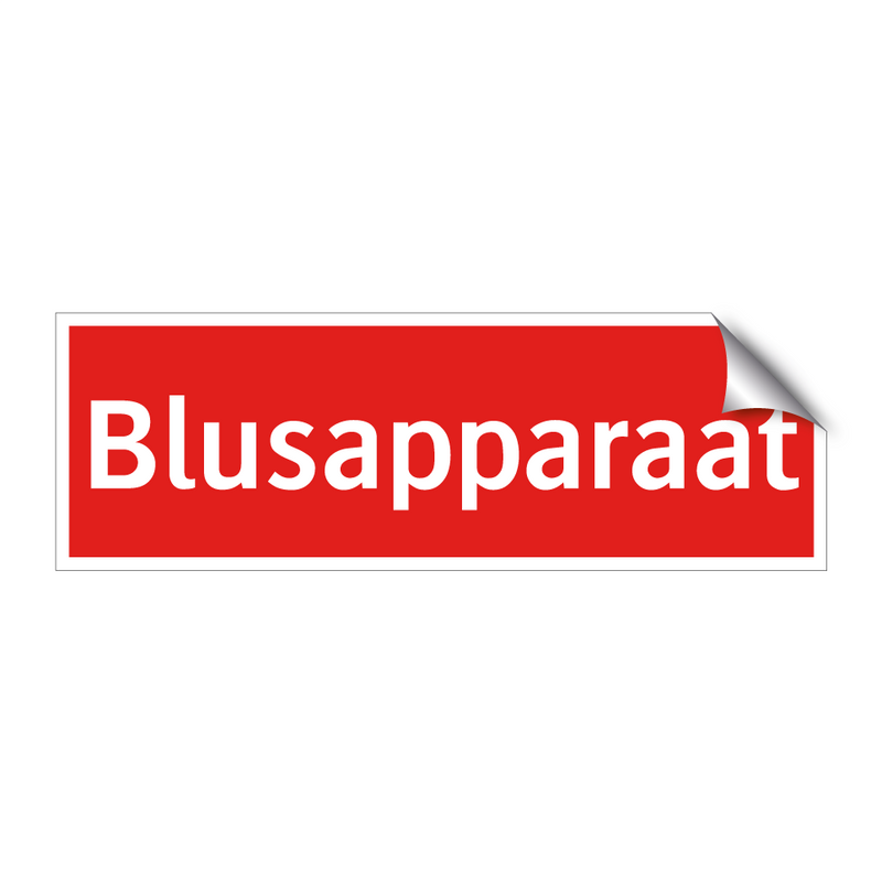 Blusapparaat