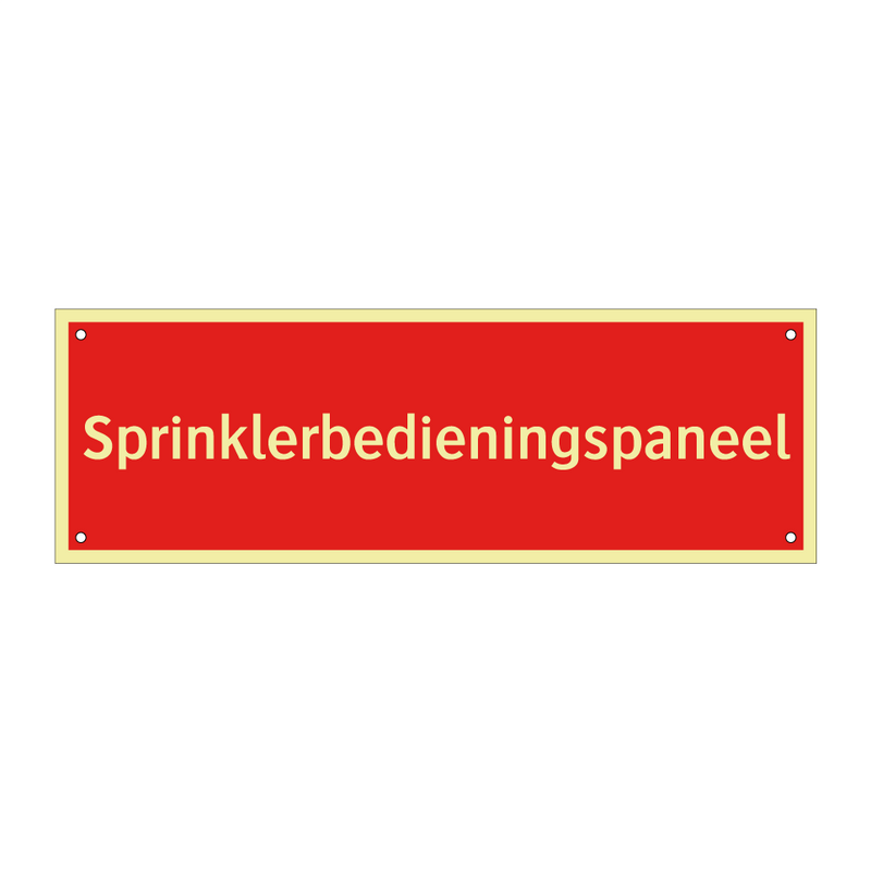 Sprinklerbedieningspaneel