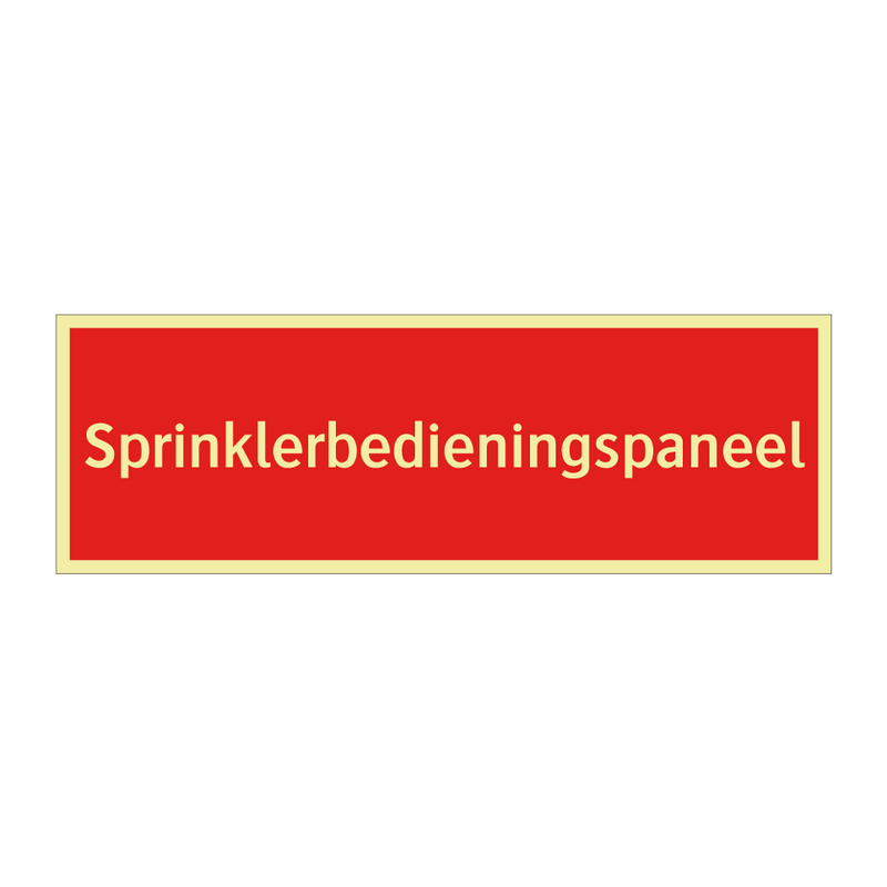 Sprinklerbedieningspaneel