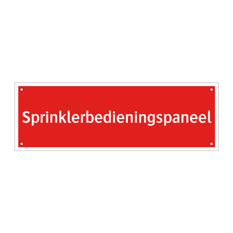 Sprinklerbedieningspaneel