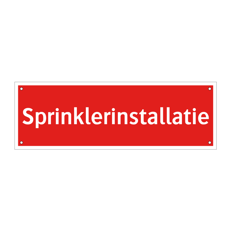 Sprinklerinstallatie