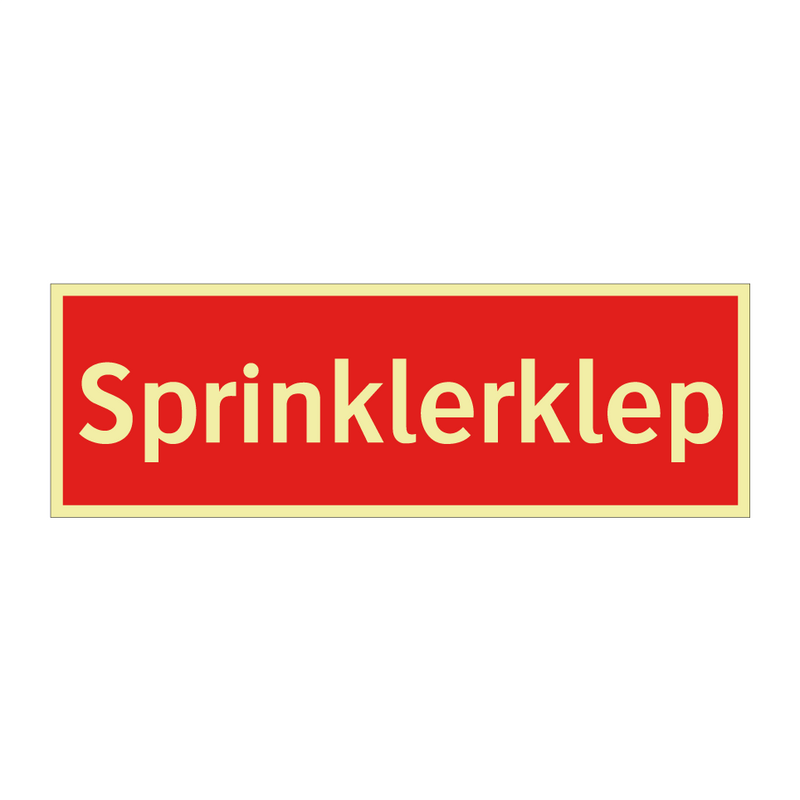 Sprinklerklep