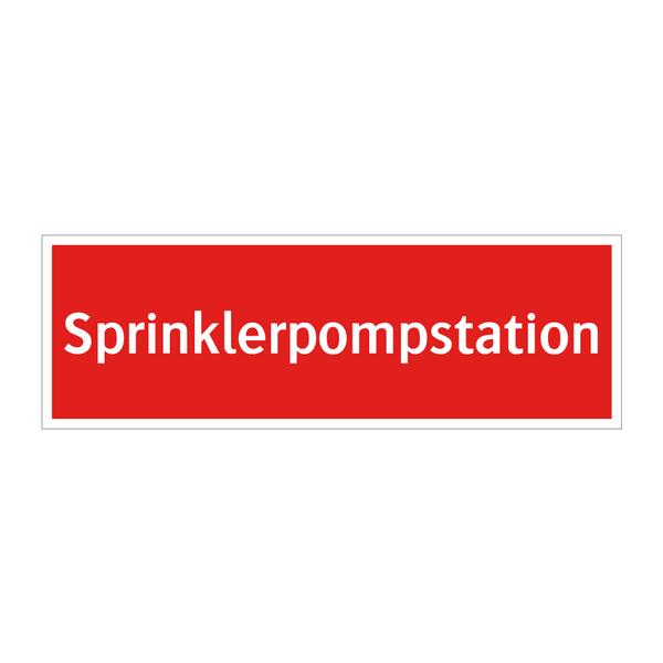 Sprinklerpompstation