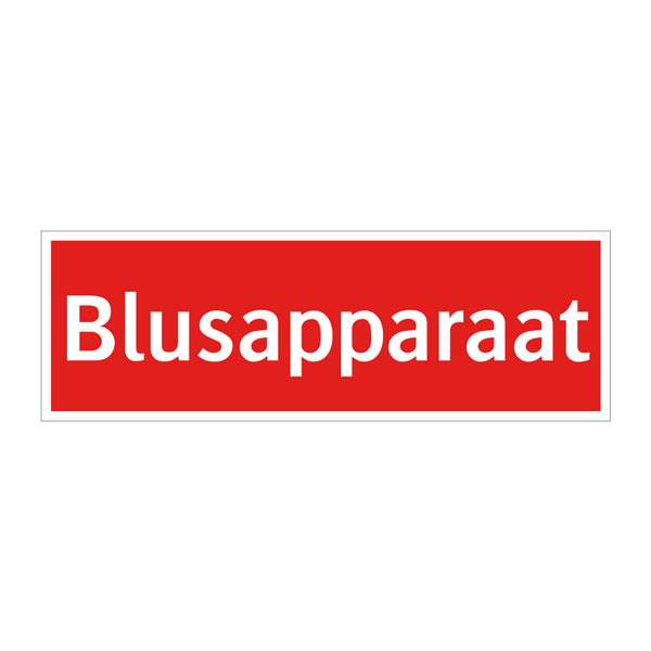 Blusapparaat