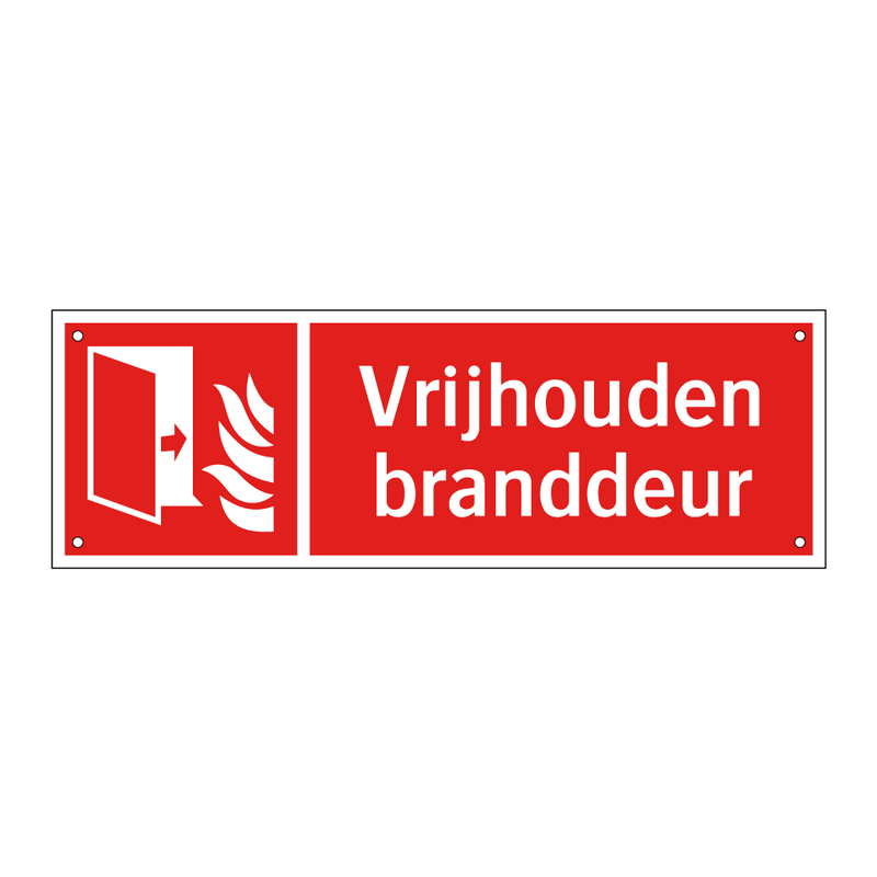 Vrijhouden branddeur