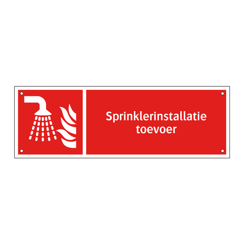 Sprinklerinstallatie toevoer