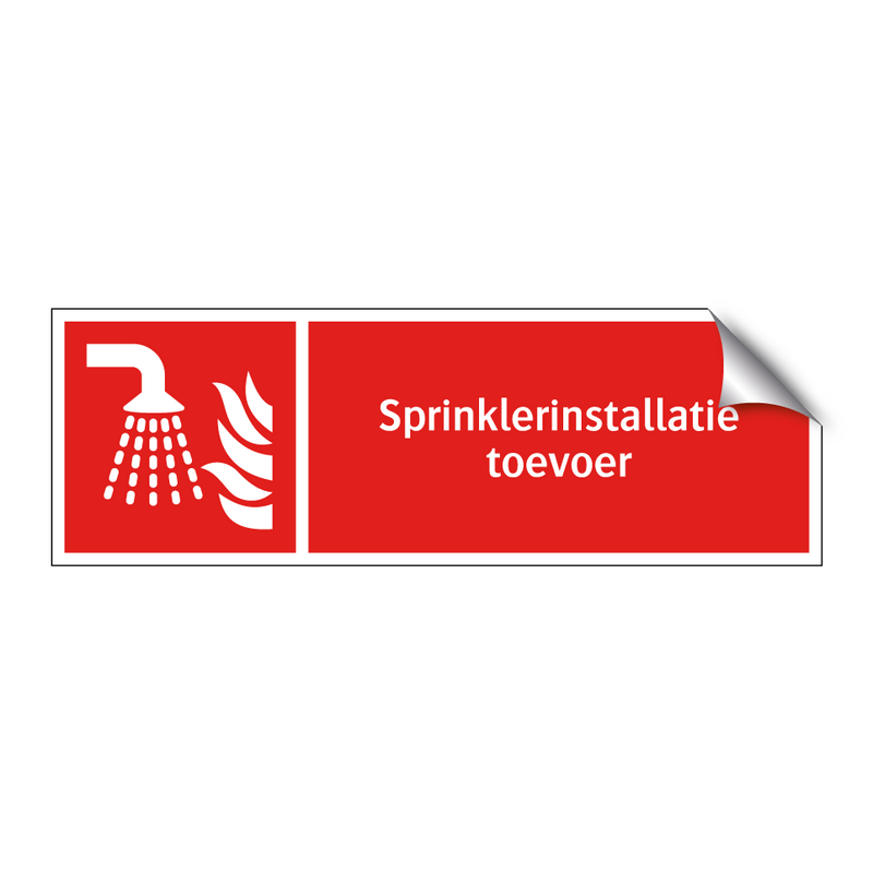 Sprinklerinstallatie toevoer