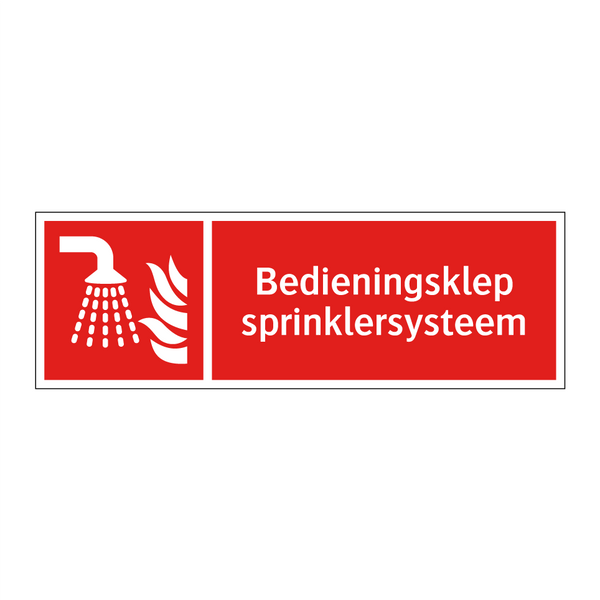 Bedieningsklep sprinklersysteem