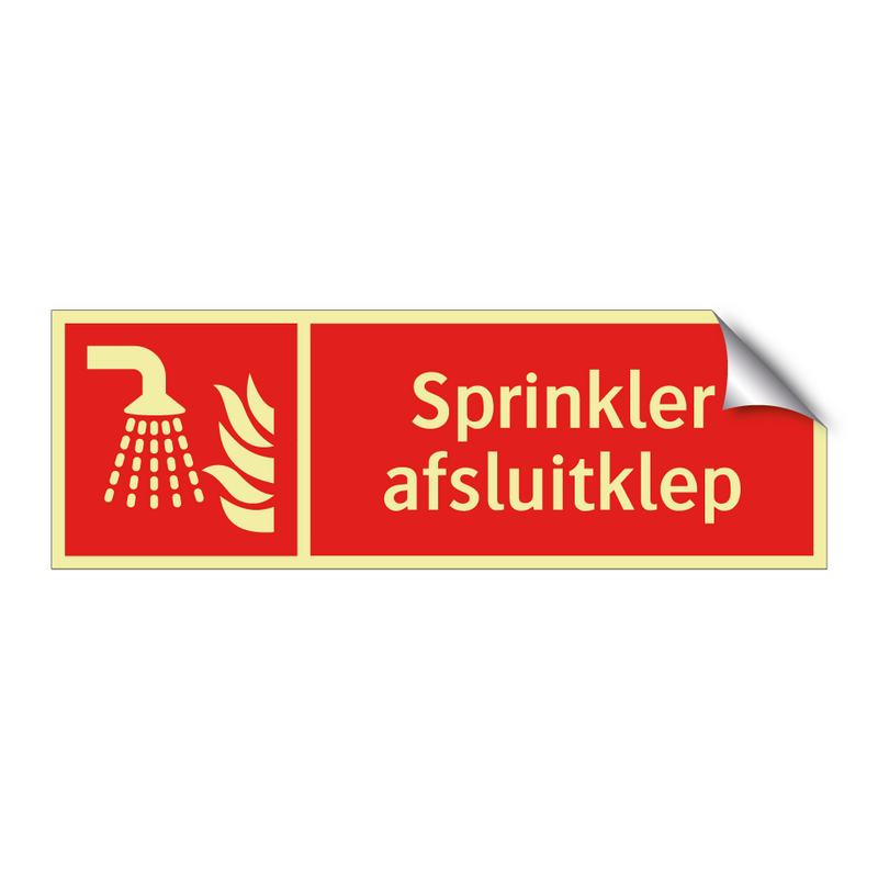 Sprinkler afsluitklep