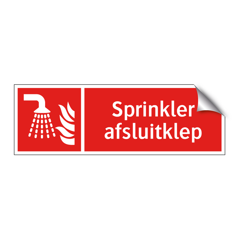 Sprinkler afsluitklep