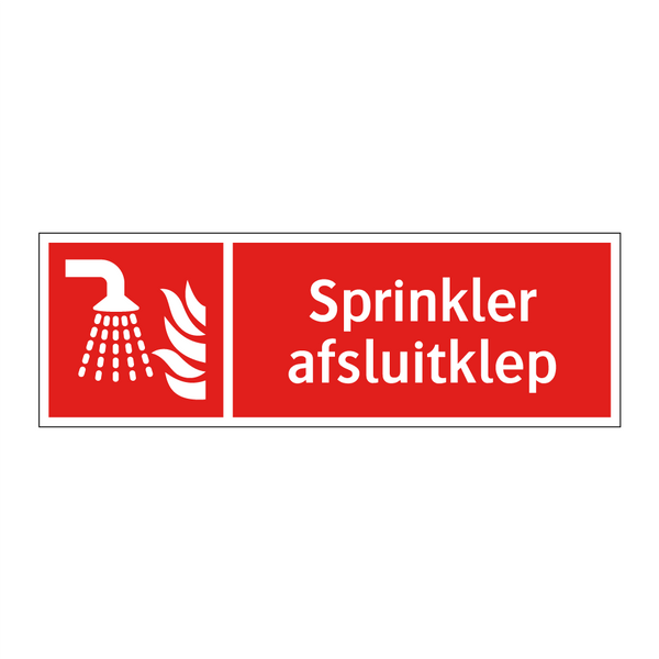 Sprinkler afsluitklep