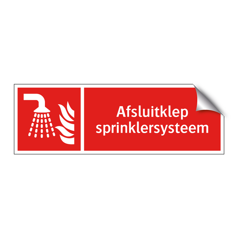 Afsluitklep sprinklersysteem