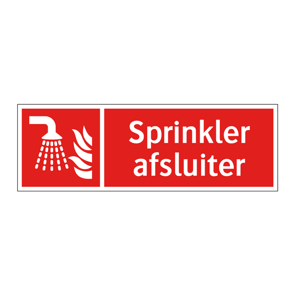 Sprinkler afsluiter