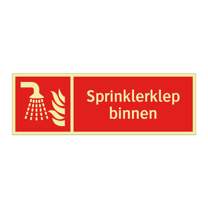 Sprinklerklep binnen