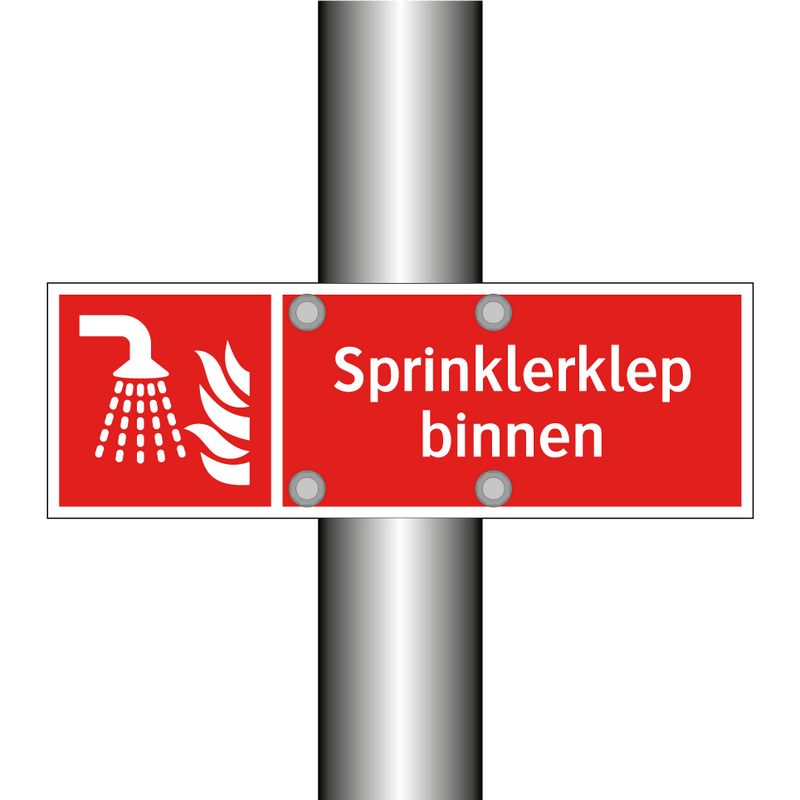 Sprinklerklep binnen