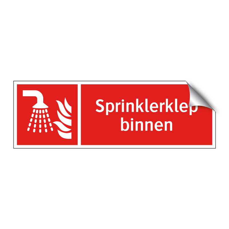 Sprinklerklep binnen