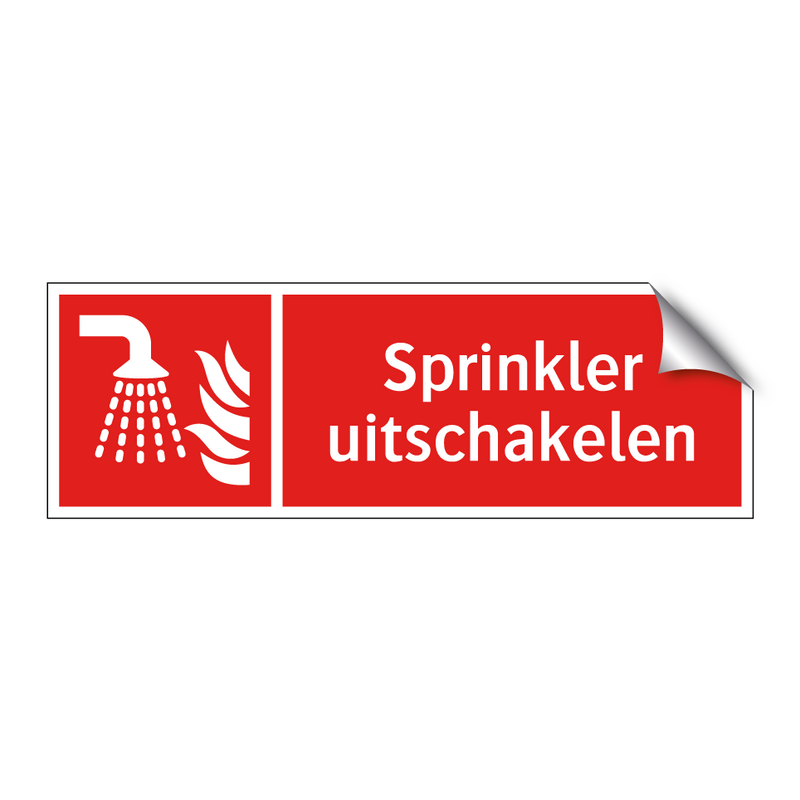 Sprinkler uitschakelen