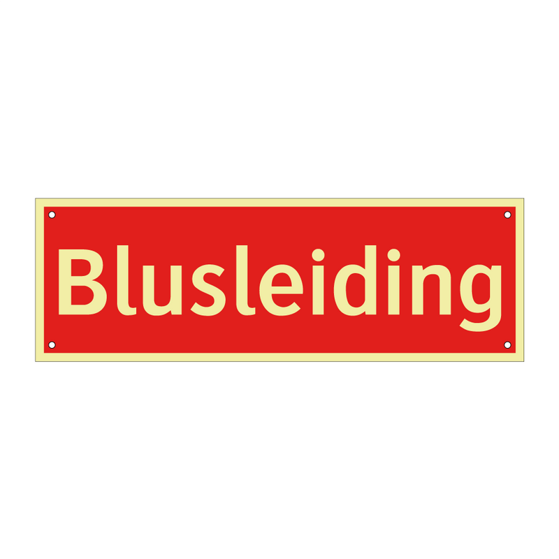 Blusleiding