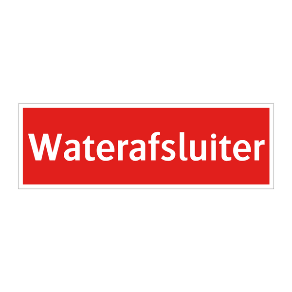 Waterafsluiter