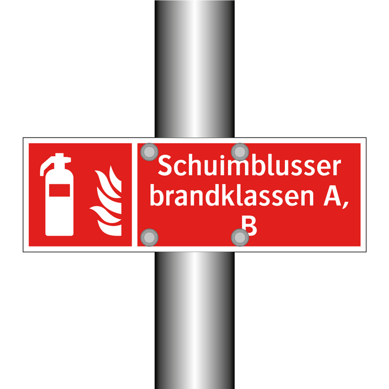 Schuimblusser brandklassen A, B