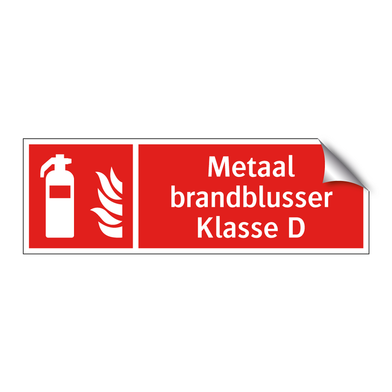 Metaal brandblusser Klasse D