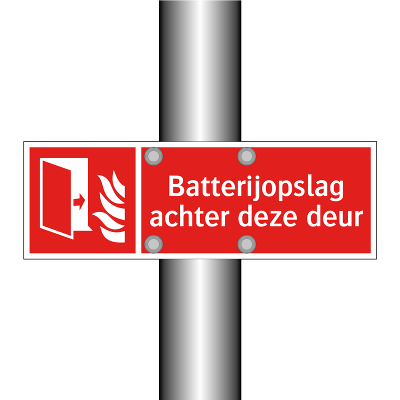 Batterijopslag achter deze deur