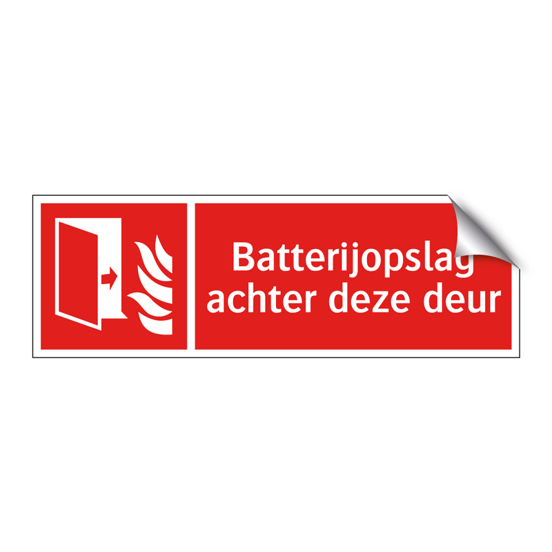 Batterijopslag achter deze deur