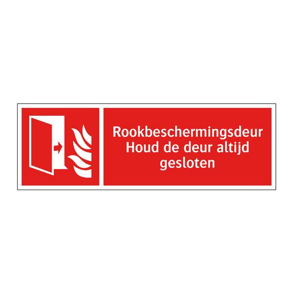 Rookbeschermingsdeur Houd de deur altijd gesloten