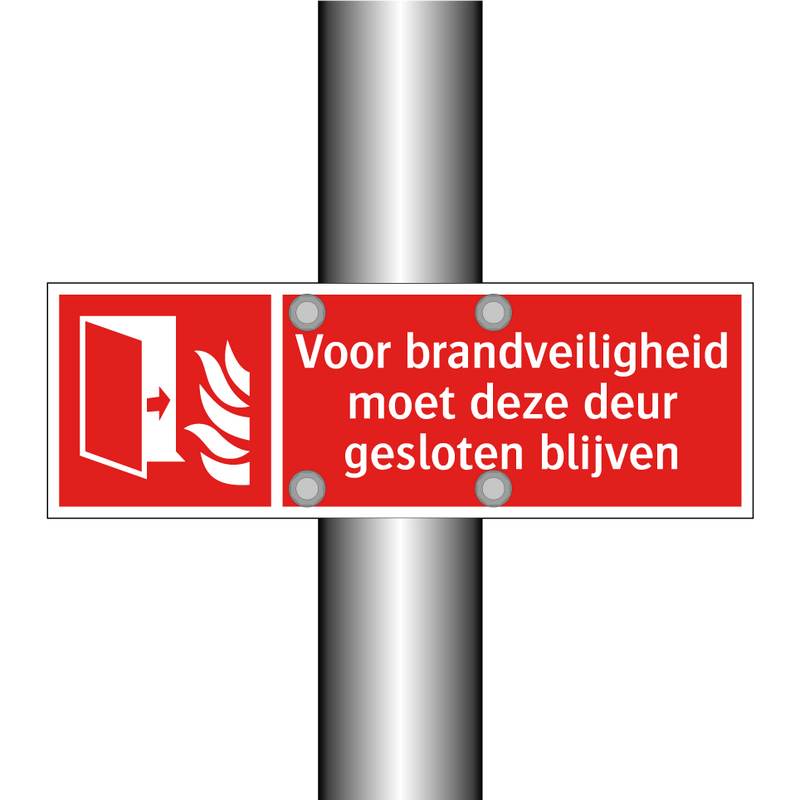 Voor brandveiligheid moet deze deur gesloten blijven