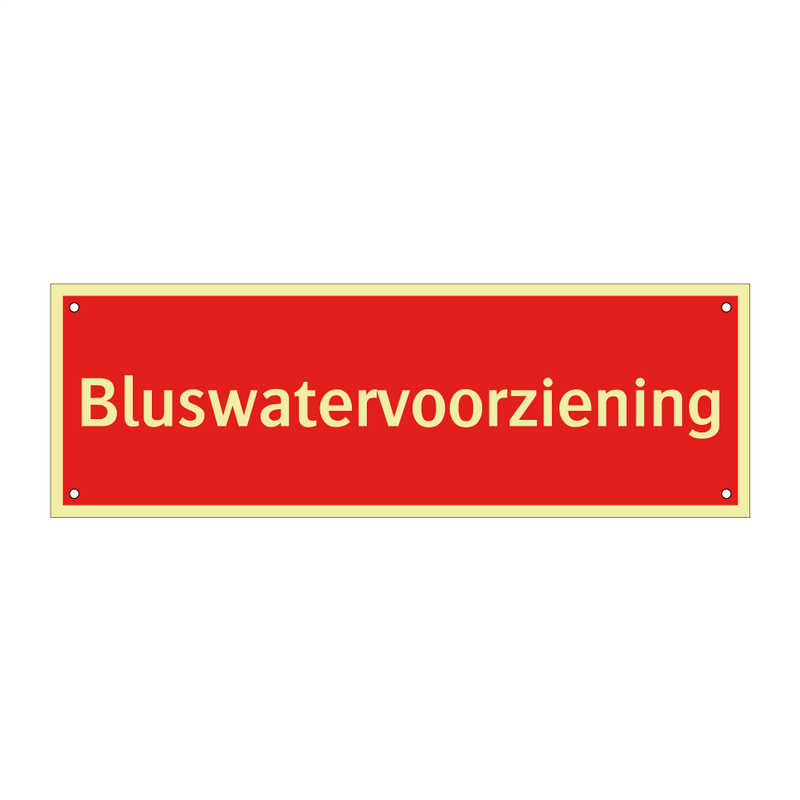 Bluswatervoorziening