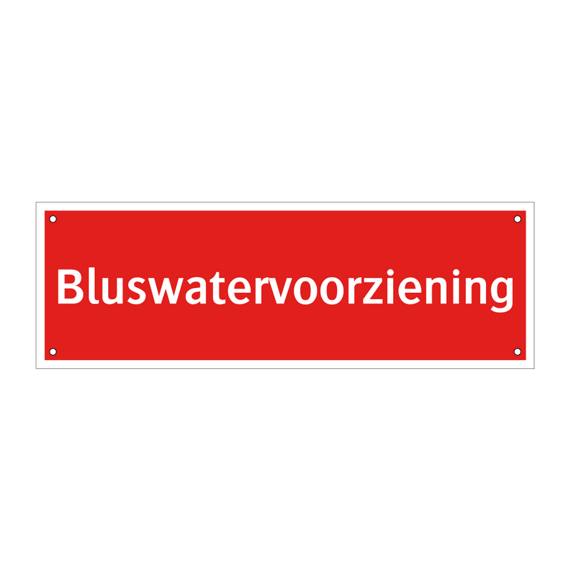 Bluswatervoorziening