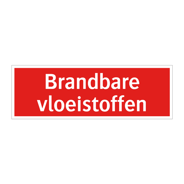 Brandbare vloeistoffen