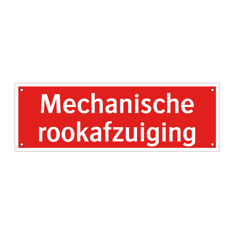 Mechanische rookafzuiging