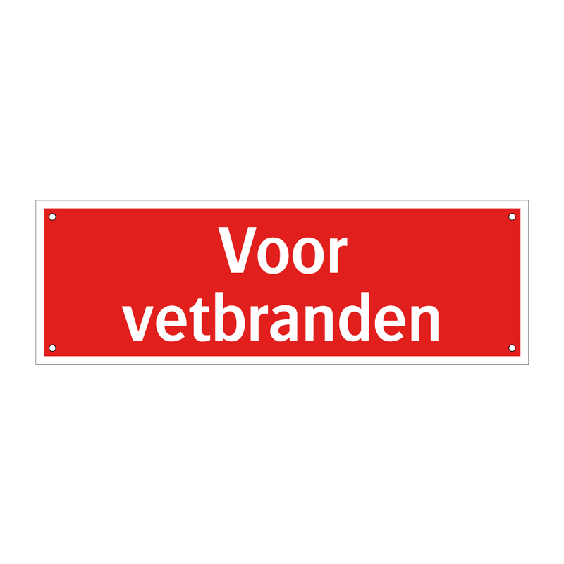 Voor vetbranden