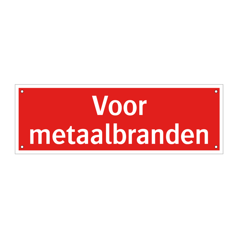 Voor metaalbranden