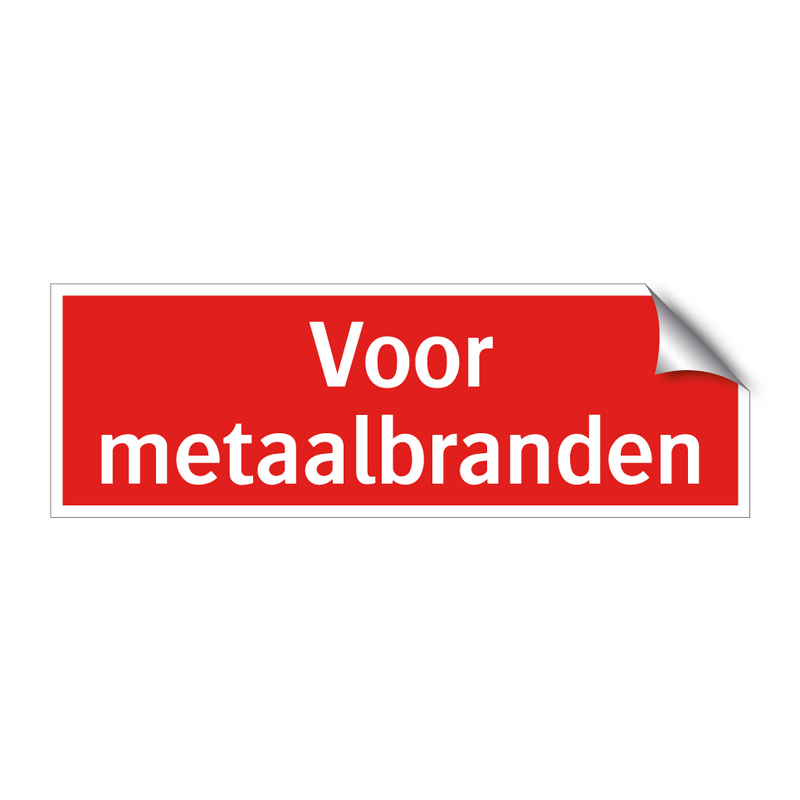 Voor metaalbranden