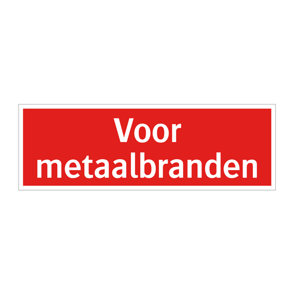 Voor metaalbranden