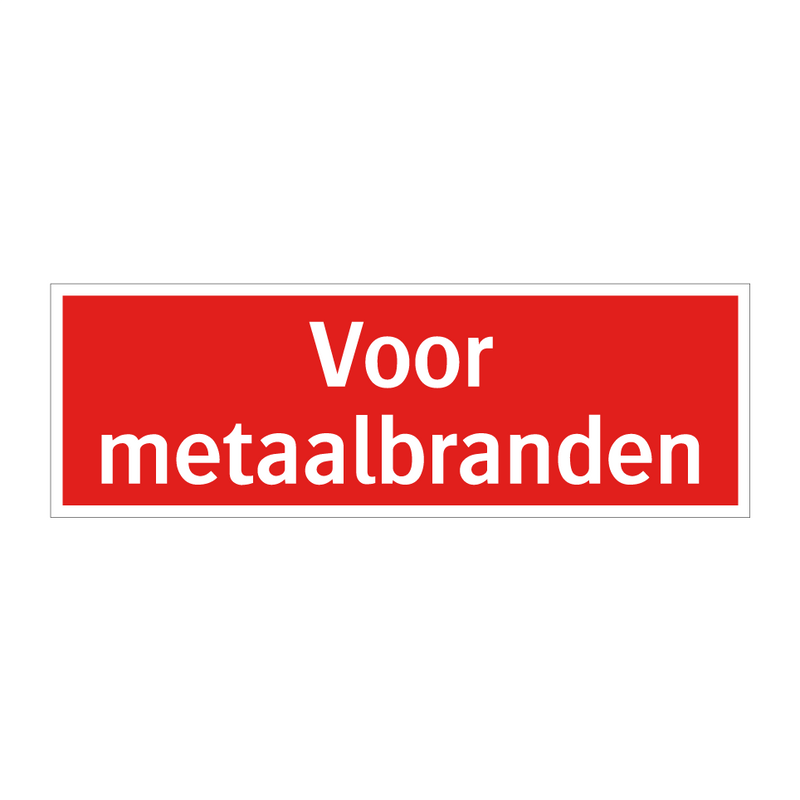 Voor metaalbranden