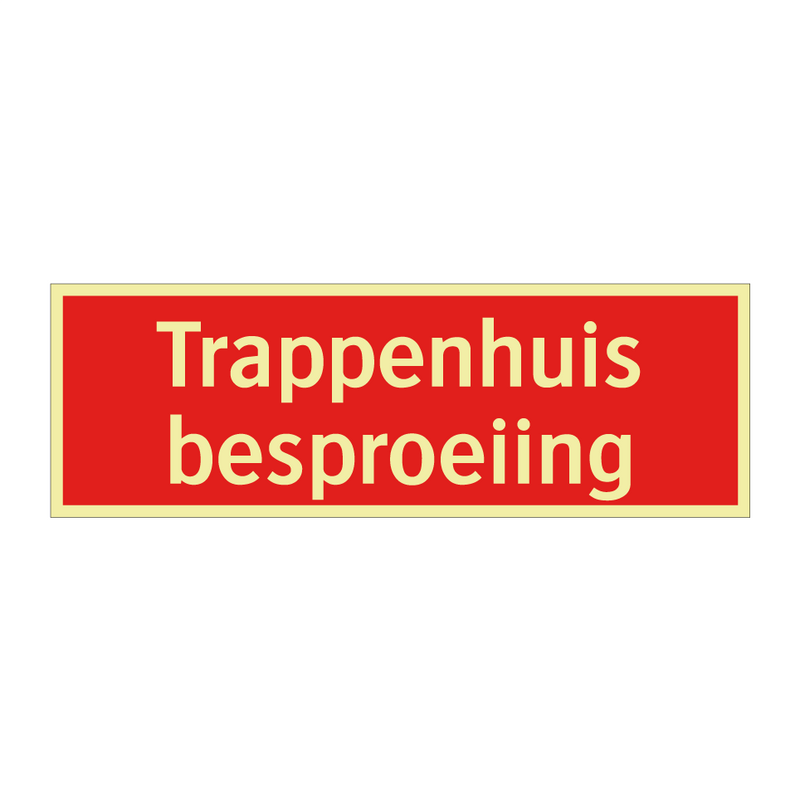 Trappenhuis besproeiing