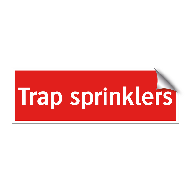 Trap sprinklers