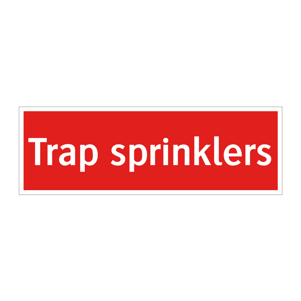 Trap sprinklers