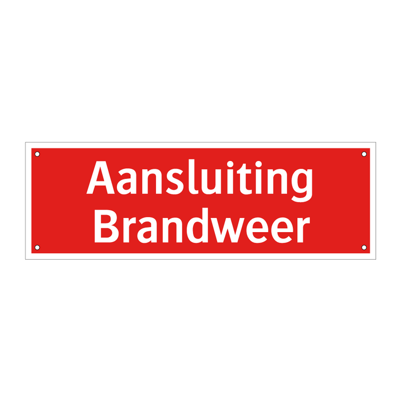 Aansluiting Brandweer