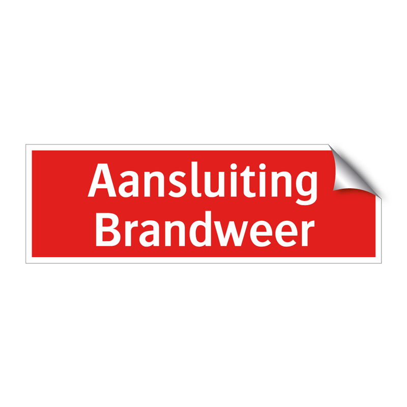 Aansluiting Brandweer