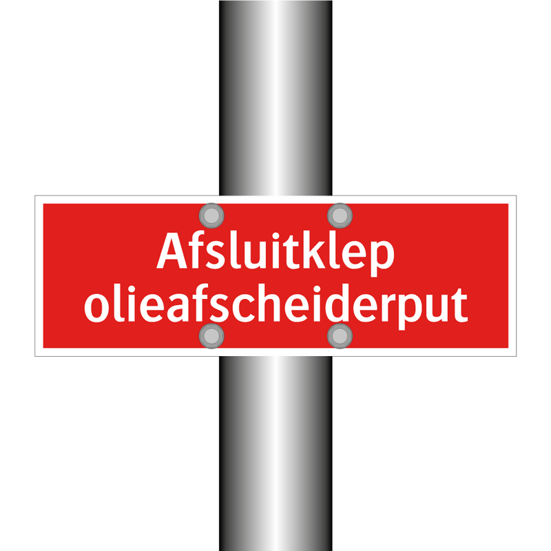 Afsluitklep olieafscheiderput