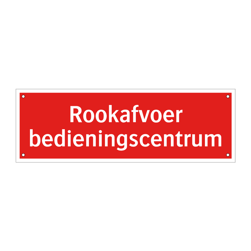 Rookafvoer bedieningscentrum